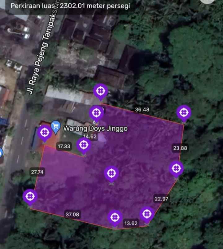 dijual tanah pejeng kaja