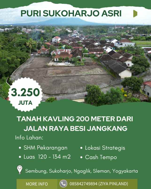 dijual tanah sembung sukoharjo ngaglik