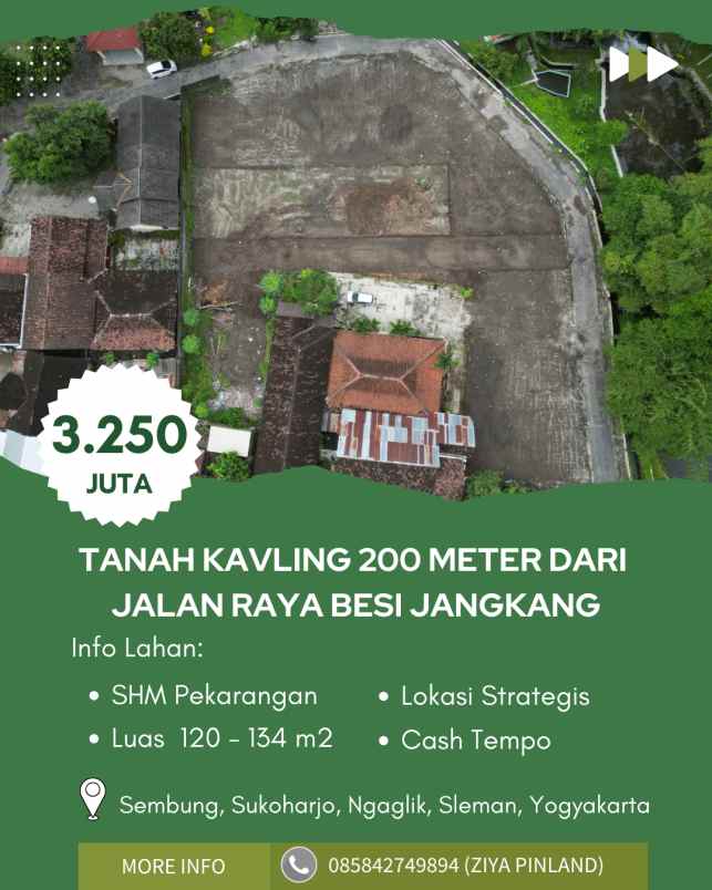 dijual tanah sembung sukoharjo ngaglik