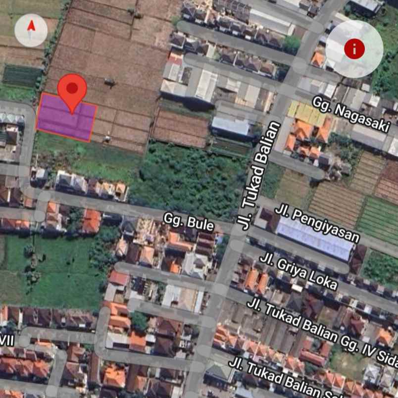 dijual tanah tukad balian