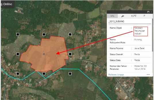 dijual tanah zona industri cibogo subang jawa barat