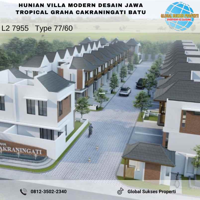 dijual villa graha cakraningati