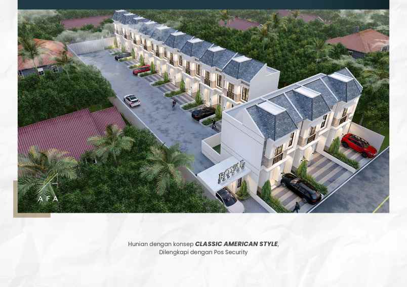 dijual villa komplek royal palace jalan