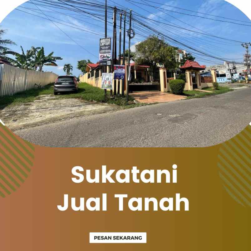 dujual tanah sukatani pinggir jalan kota palembang