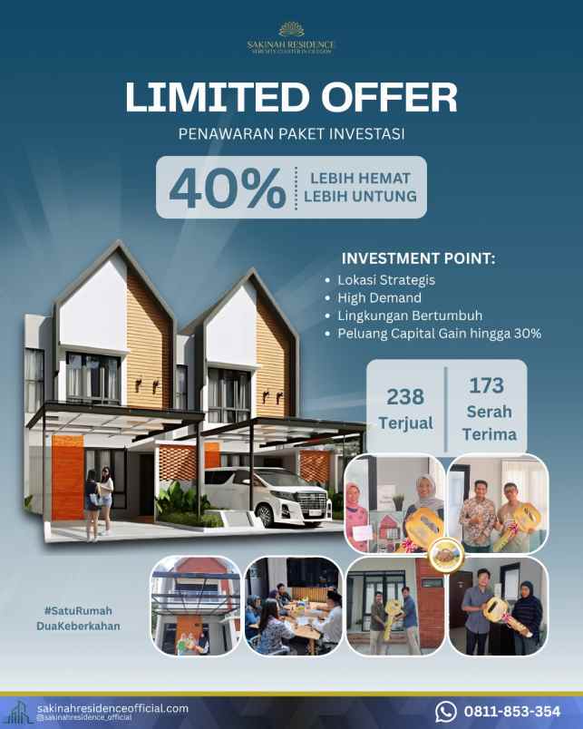 jual bu rumah 2 lantai lokasi super strategis cilegon