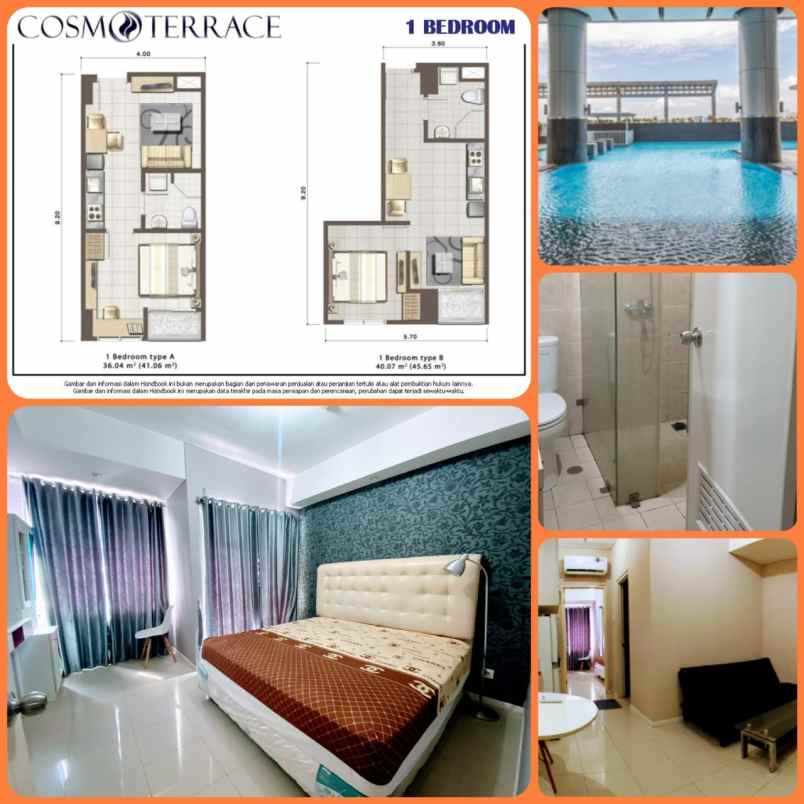 jual cepat aptm cosmo terrace 1br thamrin city jakarta