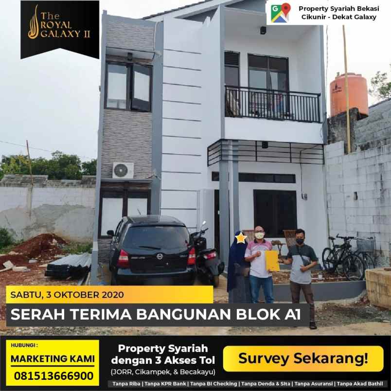 jual rumah di galaxy bekasi selatan akses 3 pintu tol