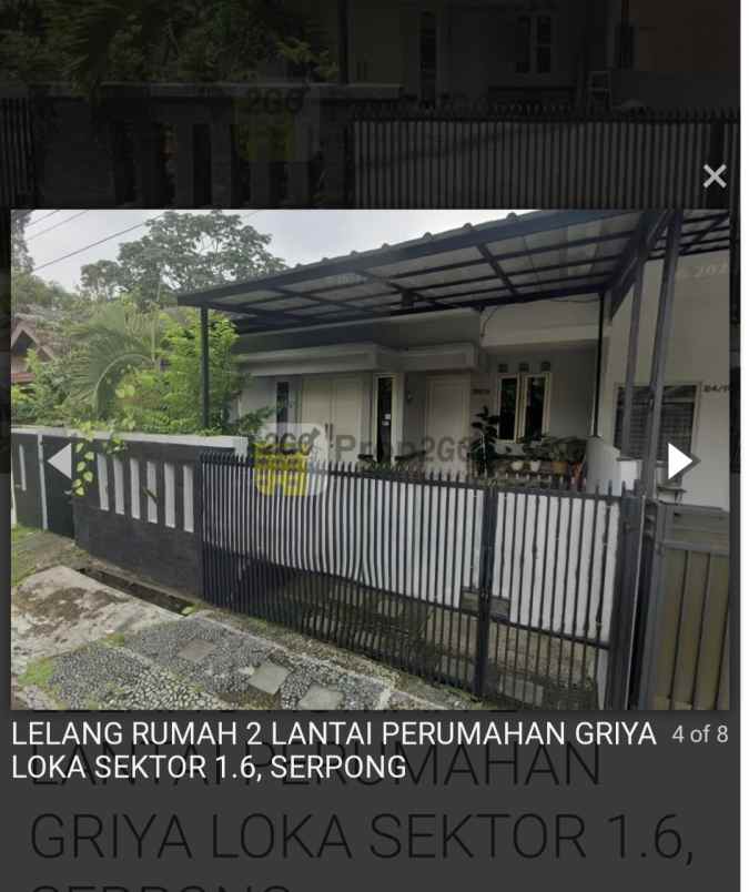 jual rumah griyaloka sektor 1 6 serpong murah