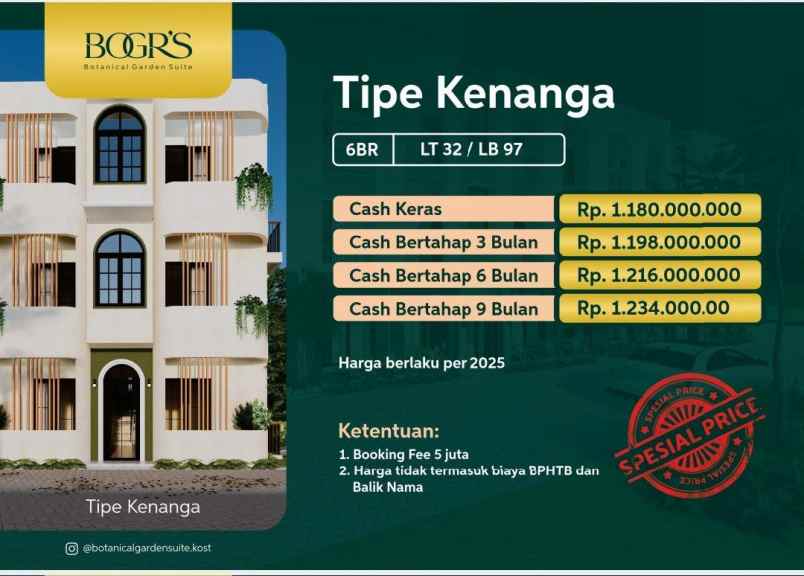 jual rumah kost bogor dekat dengan kampus ipb