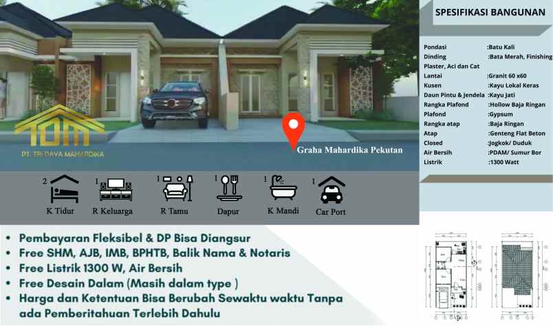 jual rumah modern premium ekonomis