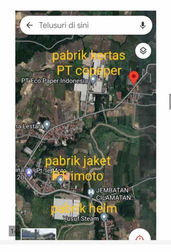 jual tanah di kawasan zona industri subang