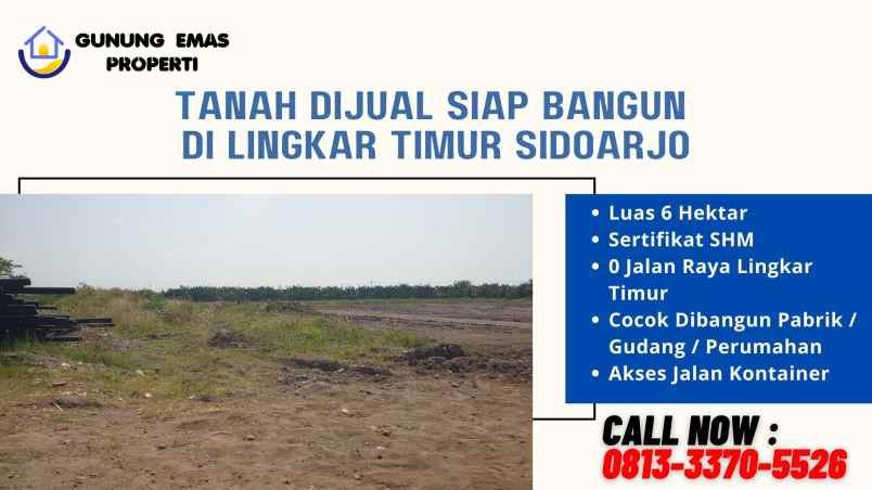 jual tanah untuk lokasi pabrik di sidoarjo