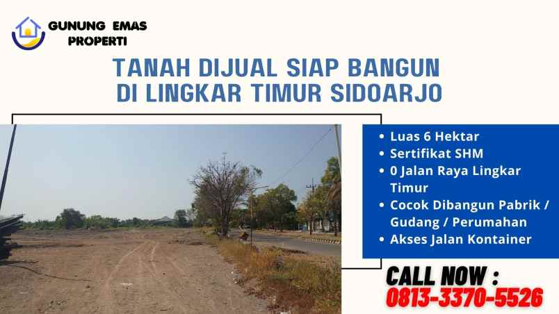 jual tanah untuk lokasi pabrik di sidoarjo