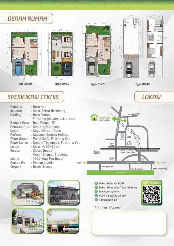 kalisuren green garden rumah murah penuh suasana indah