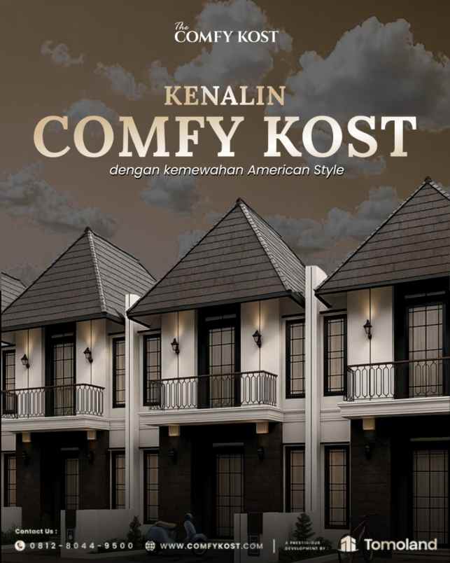 kost modern 8 kamar full furnish area ub malang 1m an