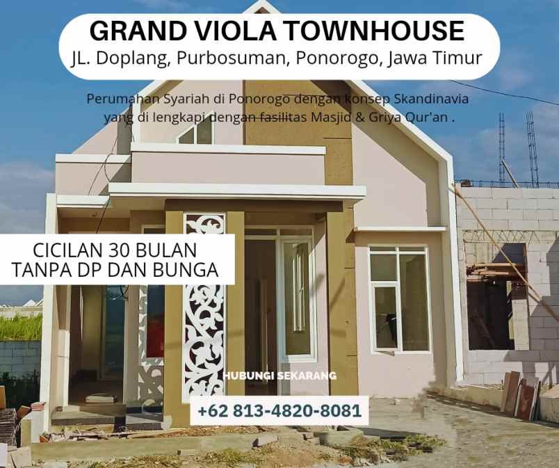 promo manis rumah syariah minimalis ponorogo