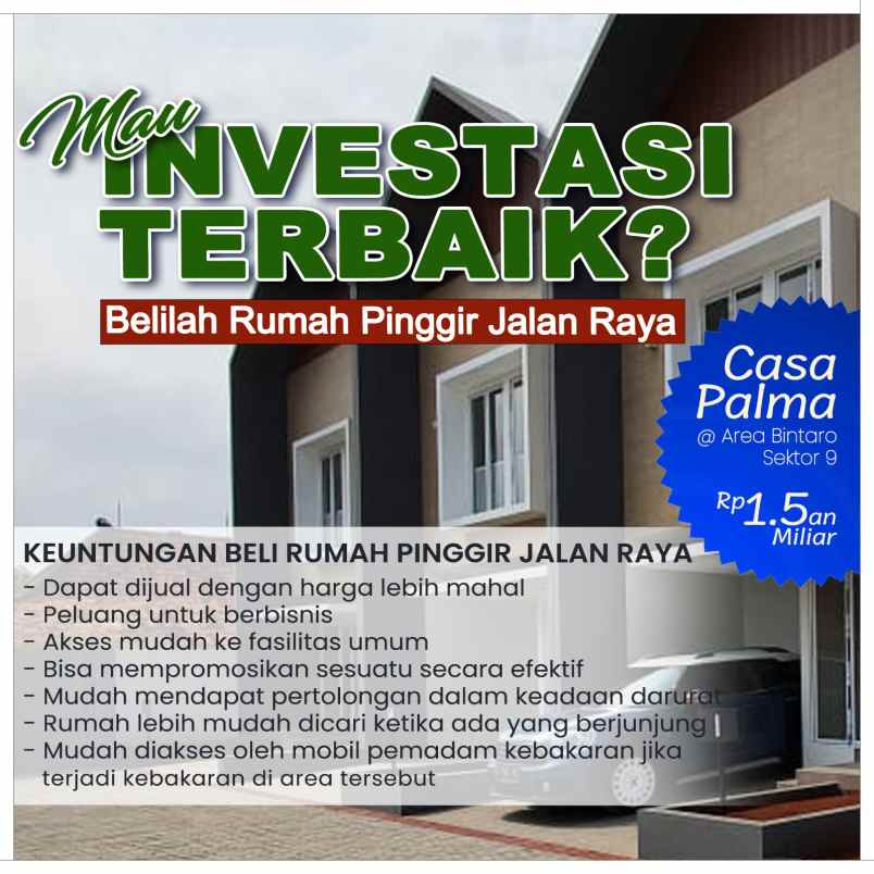 ready stock 3 unit lagi casa palma bintaro