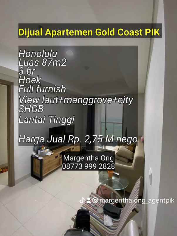 rugi apartemen gold coast pik honolulu hook furnish