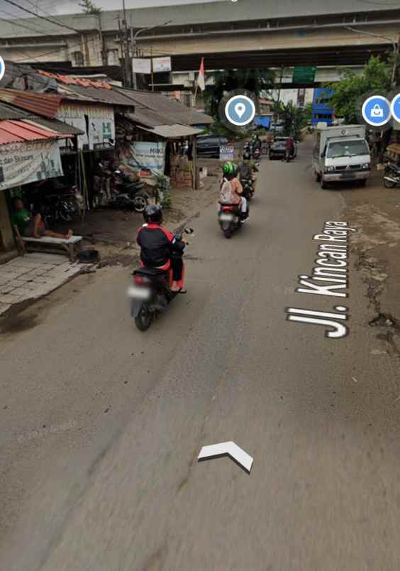 ruko gudang kantor jalan kincan dekat pintu