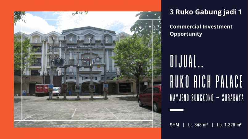 ruko gudang kantor jalan mayjen sungkono h no