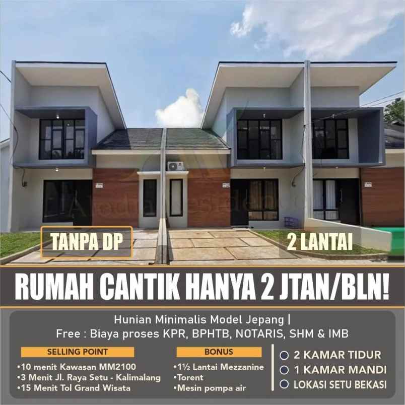 rumah 1 5 lantai mezanine bekasi