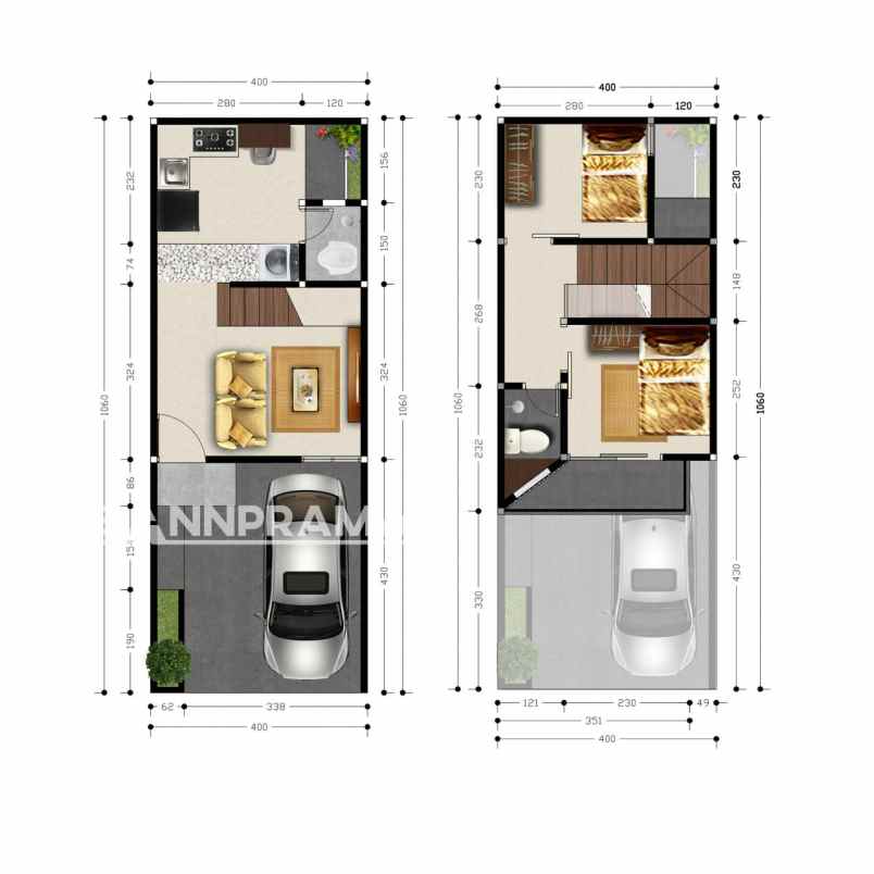 rumah 2 lantai murah pengasinan sawangan depok