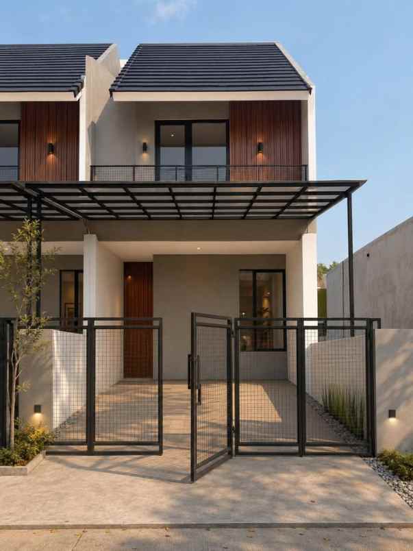 rumah baru modern tropical di cinere megapolitan