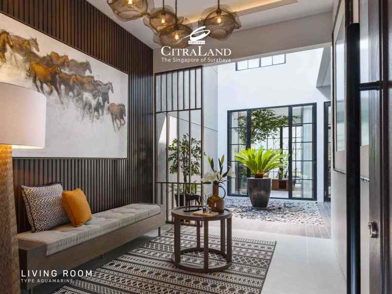 rumah dengan privat lift di citralan surabaya