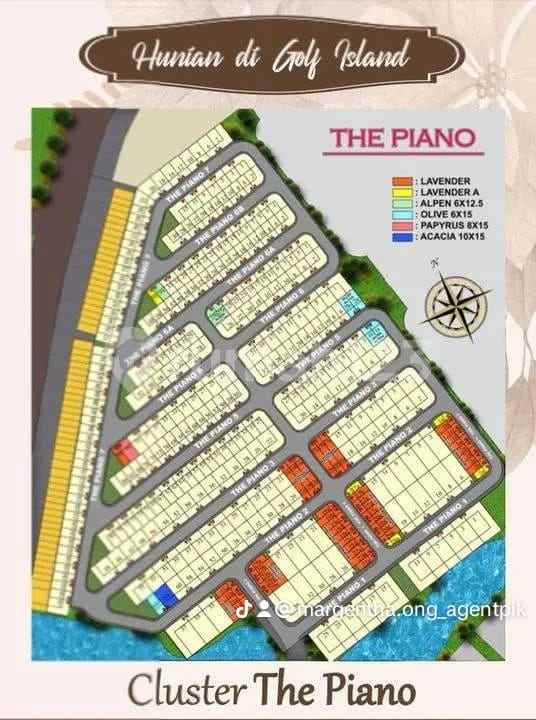 rumah golf island pik cluster piano posisi hook