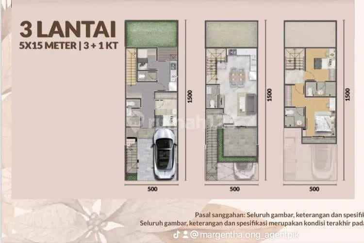 rumah golf island pik cluster piano posisi hook