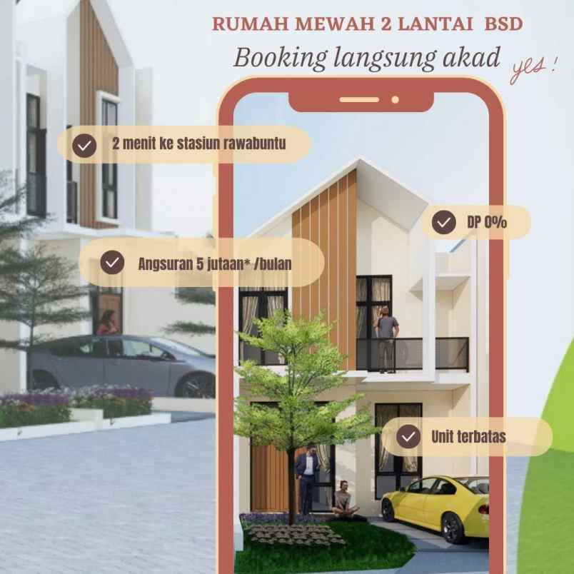 rumah jalan raya ciater bsd city