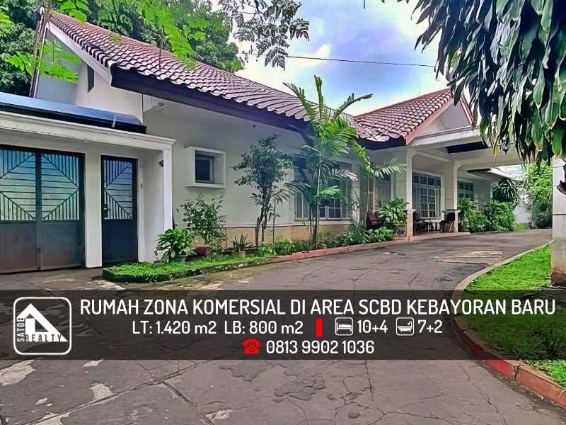 rumah mewah klasik di area premium scbd kebayoran baru