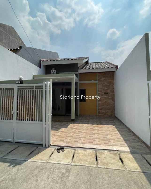 rumah minimalis modern 1 lantai di area bintaro