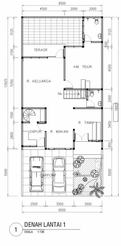 rumah modern dalam komplek kebagusan jakarta selatan