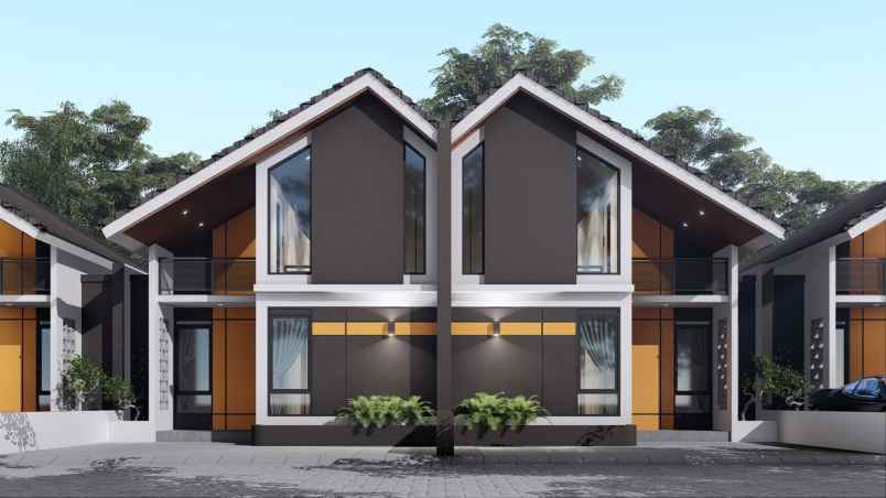 rumah modern konsep mezzanine include shm