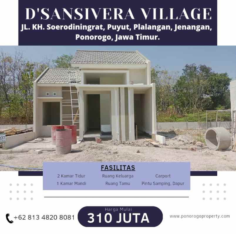 rumah modern minimalis satu lantai syariah ponorogo