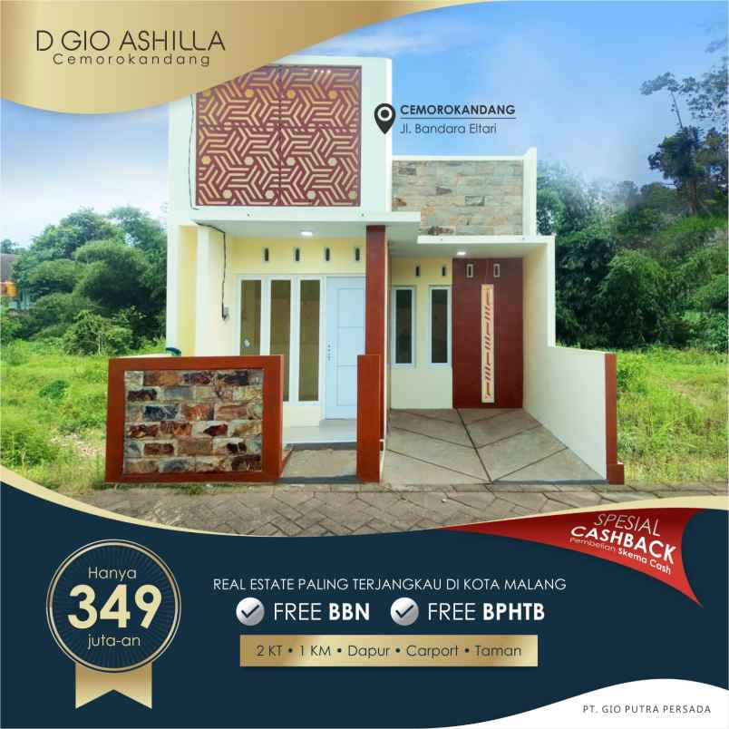 rumah murah d gio ashila malang