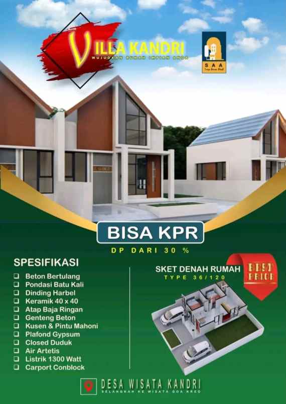 rumah murah dijual di gunungpati semarang