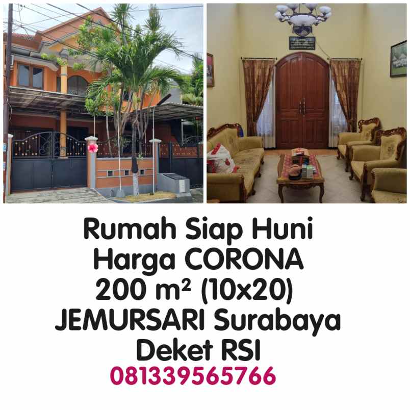 rumah murah jemursari wonocolo surabaya selatan