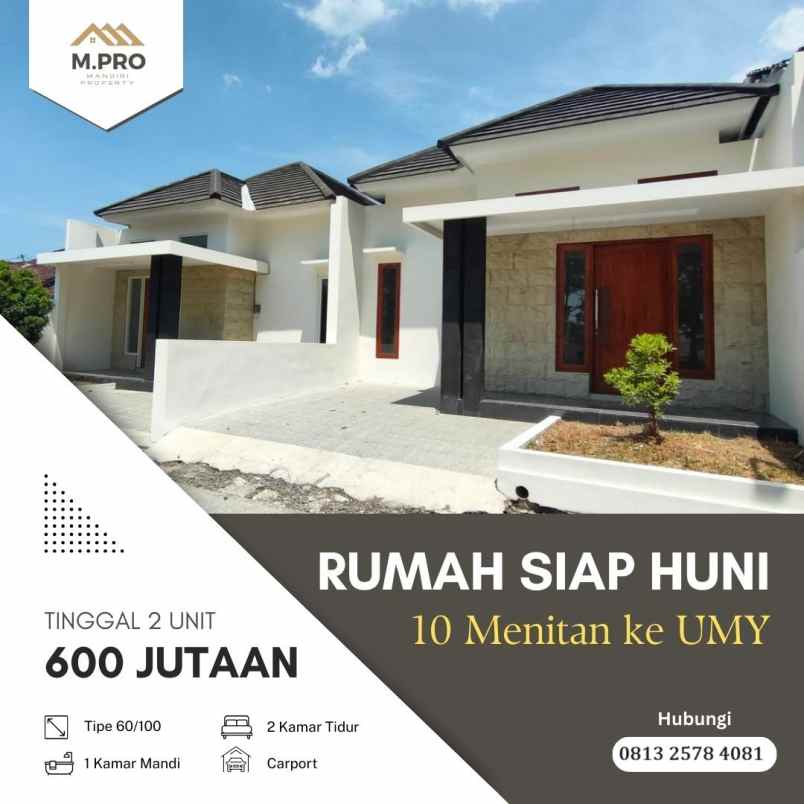 rumah murah siap huni dekat kampus umy