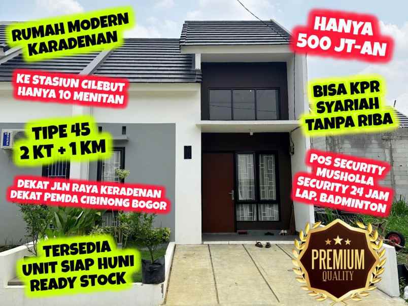 rumah murah siap huni karadenan cibinong bogor