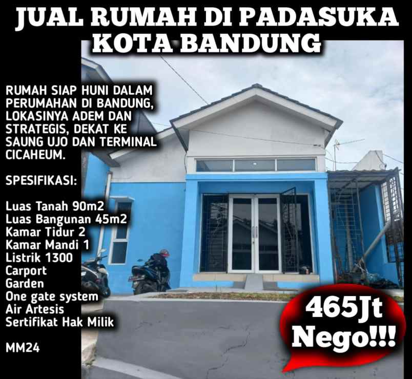 rumah second mudah padasuka cicaheum bandung