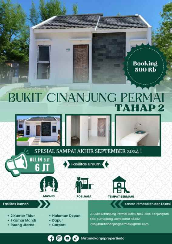 rumah subsidi dp 6 juta dekat kampus unpad jatinangor