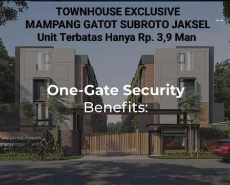 rumah town house mewah exlusive di mampang jakartan