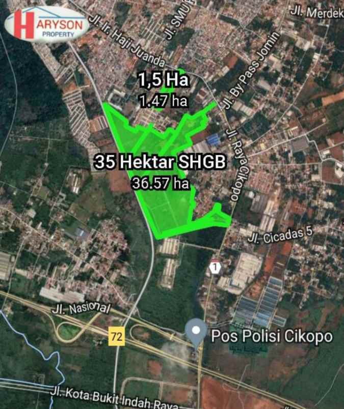 tanah industri 35 hektar purwakarta