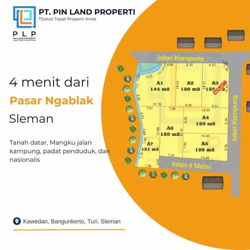 tanah murah maglku jalan dekat rsud sleman