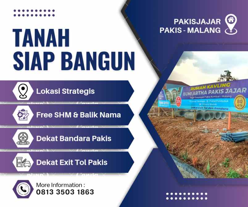 tanah murah malang dekat bandara