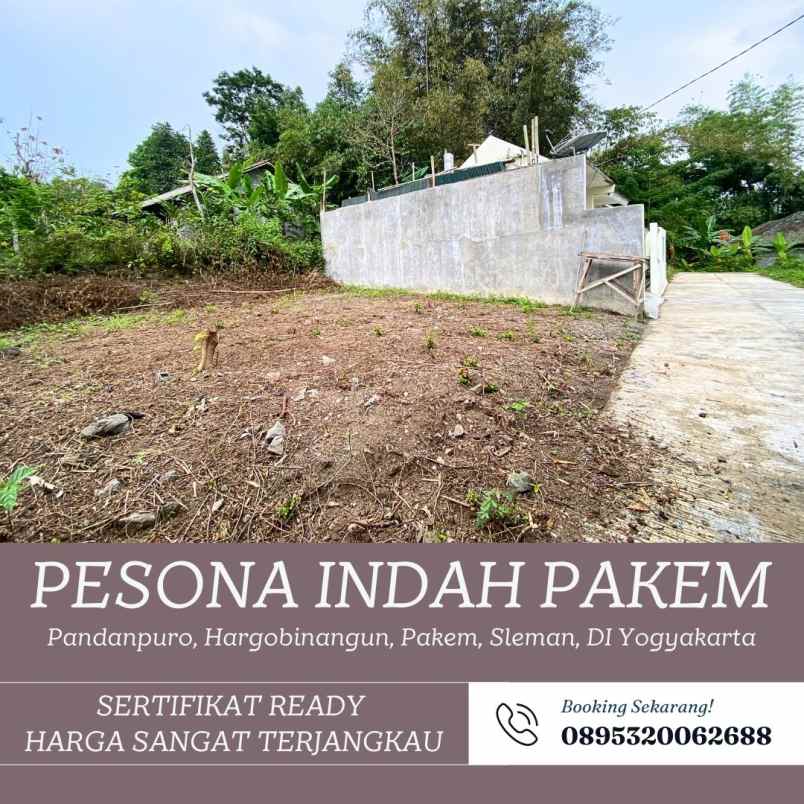 tanah pekarangan siap ajb di pakem sleman