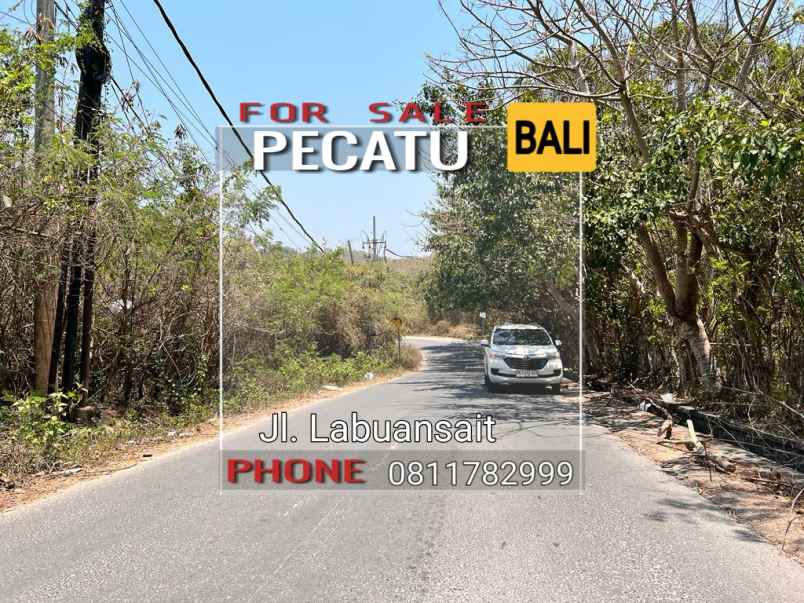 tanah pinggir jalan pantai suluban pecatu