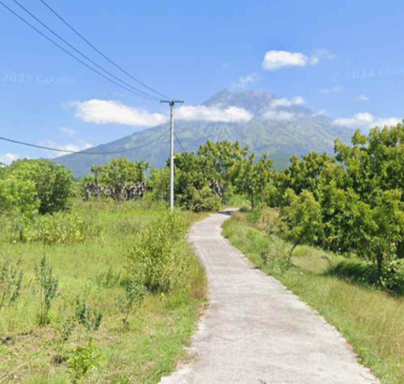 tanah view laut dan gunung di tulamben karangasem bali